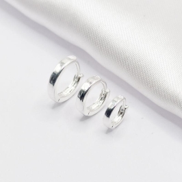 BRINCO PRATA TRIO ARGOLINHA CLICK LISA