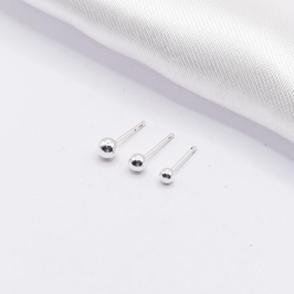 BRINCO PRATA TRIO BOLINHA LISA