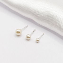 BRINCO PRATA  TRIO PÉROLAS