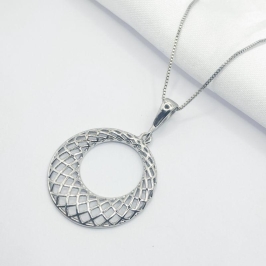 GARGANTILHA RODIO  REDE ABERTURA CENTRAL 45 CM