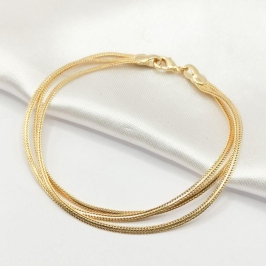 PULSEIRA DOURADA 3 CORRENTES