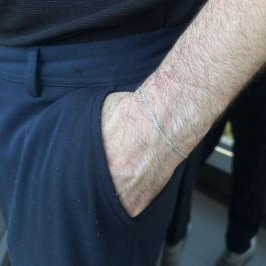 PULSEIRA GRUMET PRATA 925 21 CM 2MM