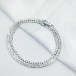 PULSEIRA RÓDIO DUPLA RIVIERA E FLAT CHAIN