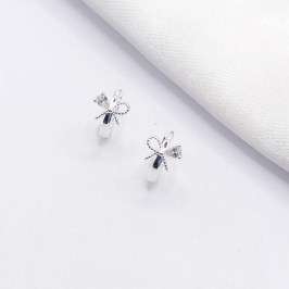 BRINCO PRATA ARGOLA CLICK LAÇINHO COM GOTA