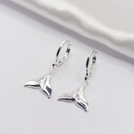 BRINCO PRATA ARGOLINHA CLICK SEREIA LISA