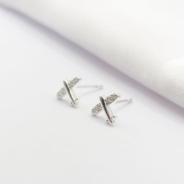 BRINCO PRATA AVIÃOZINHO