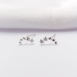 BRINCO PRATA EAR CUFF ESTRELINHAS