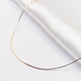 COLAR DOURADO CHOKER FITA FINA 40CM