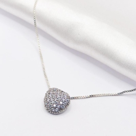 COLAR RÓDIO CHUVEIRINHO CRAVEJADO 45CM