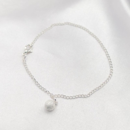 PULSEIRA PRATA BOLA MACIÇA