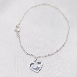 PULSEIRA PRATA CORAÇÃO 