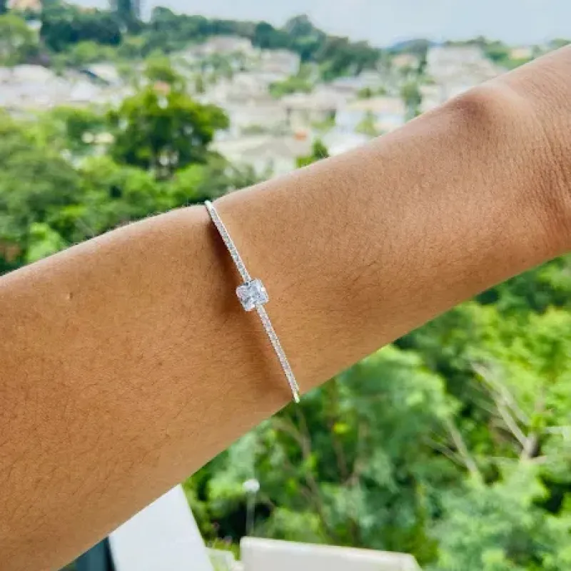 BRACELETE PRATA ZIRCONIAS