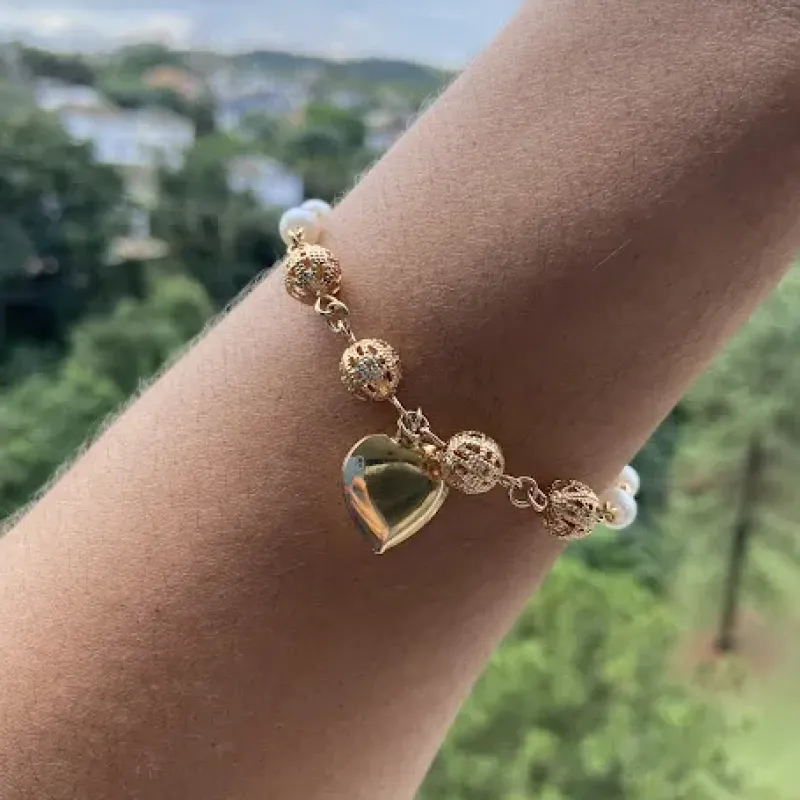 PL DOU PEROLAS COM BOLAS FOSCA PI CORAÇÃO LISO