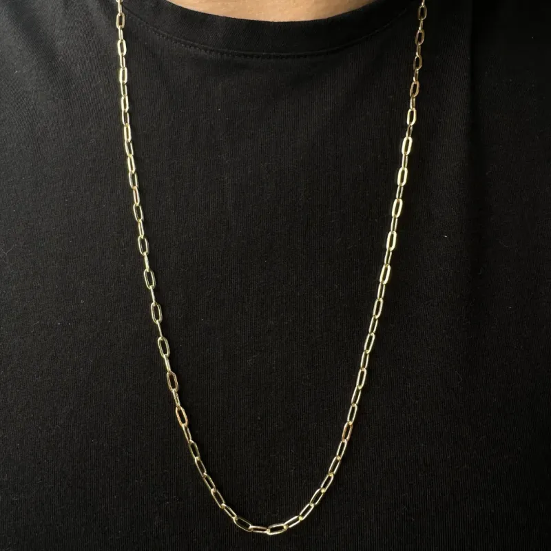 Corrente Dourada Masculina 70 cm Cartier Gaveta