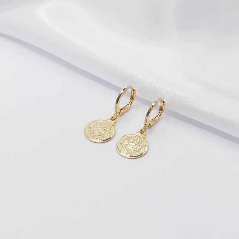 BRINCO DOURADO ARGOLINHA CLICK ORAÇÃO DO PAI NOSSO