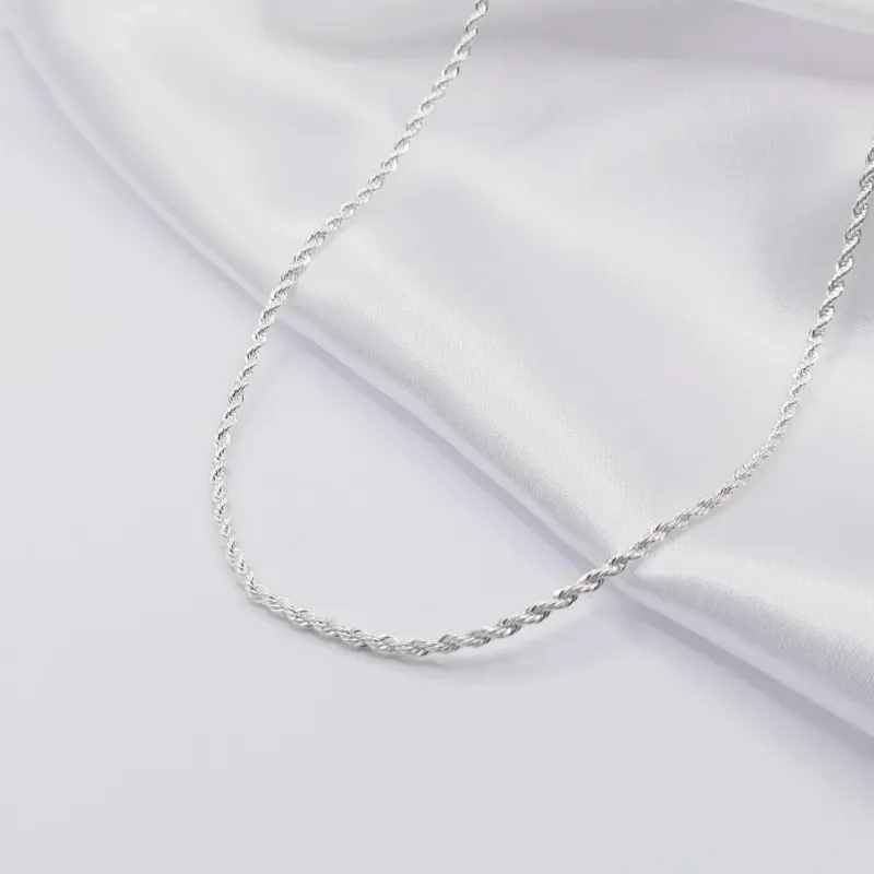 GARGANTILHA PRATA CHOKER CORDÃO BAIANO FINO 35CM