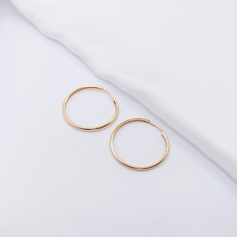 BRINCO DOURADO ARGOLA CLICK FINA E LISA G