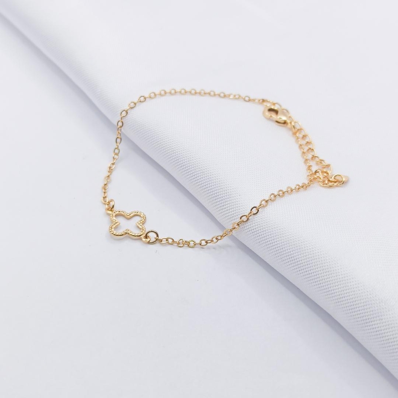 PULSEIRA DOURADA INSPIRAÇÃO TREVO VAN CLEEF