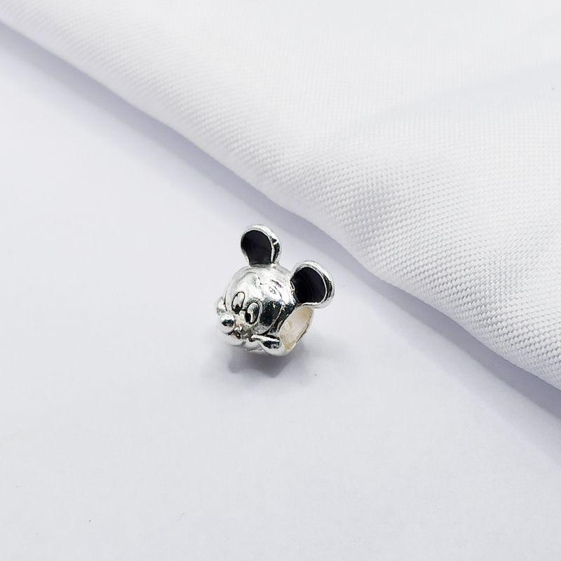 BERLOQUE PRATA MICKEY MOUSE RESINADO