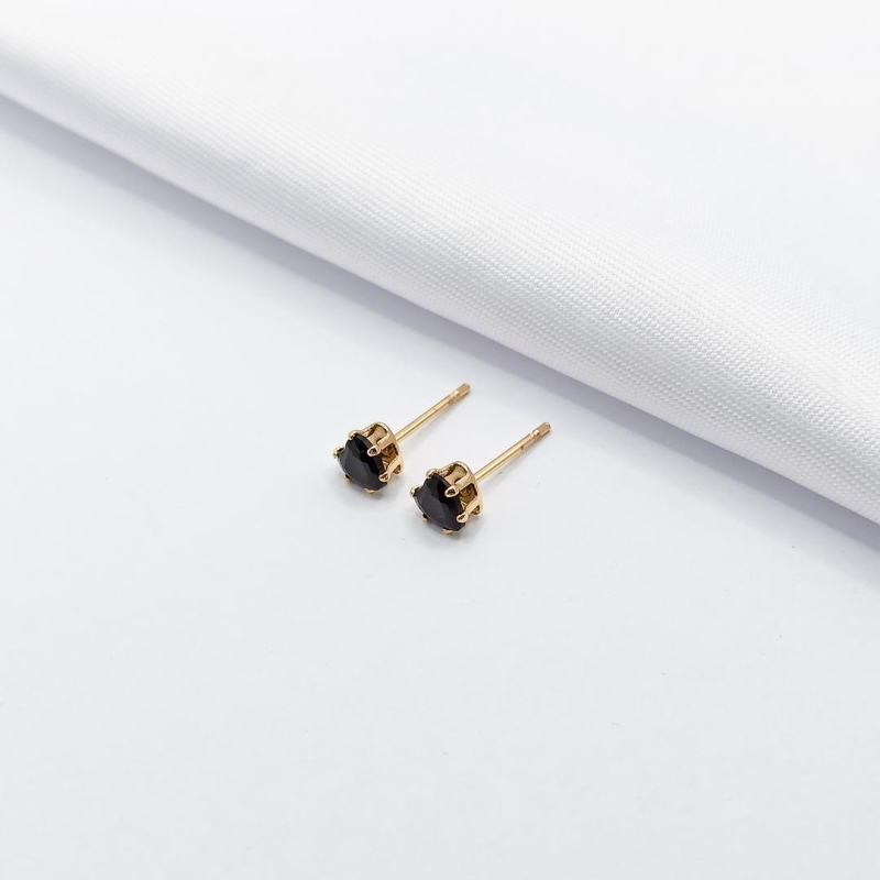BRINCO DOURADO CORAÇÃO BLACK M
