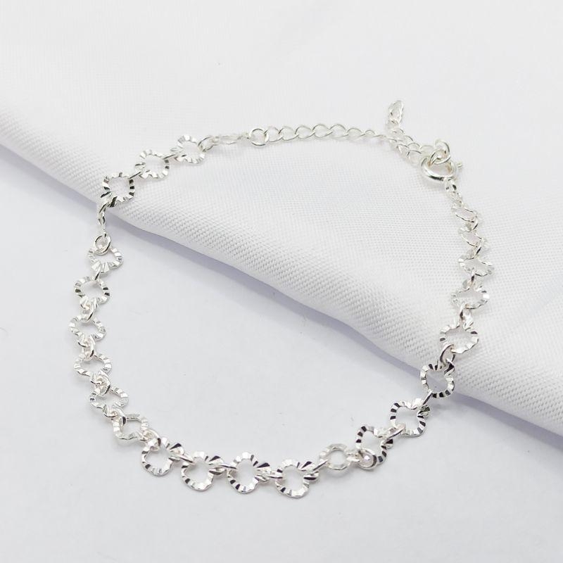 PULSEIRA PRATA ELO PLISSADO