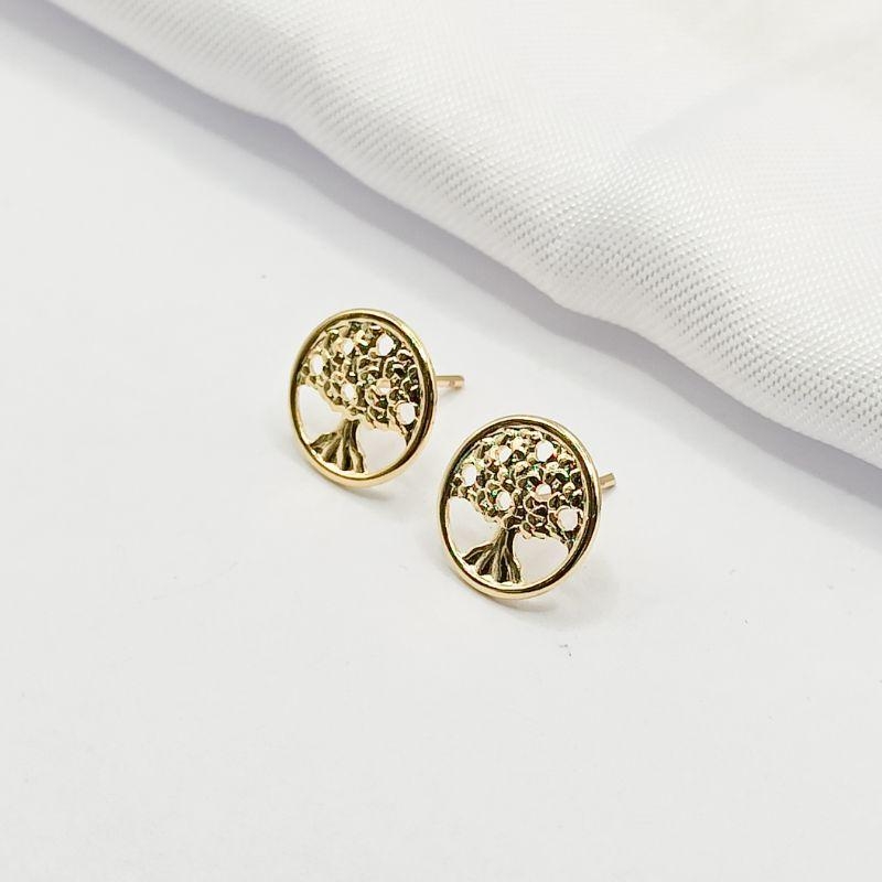 BRINCO DOURADO ÁRVORE DA VIDA