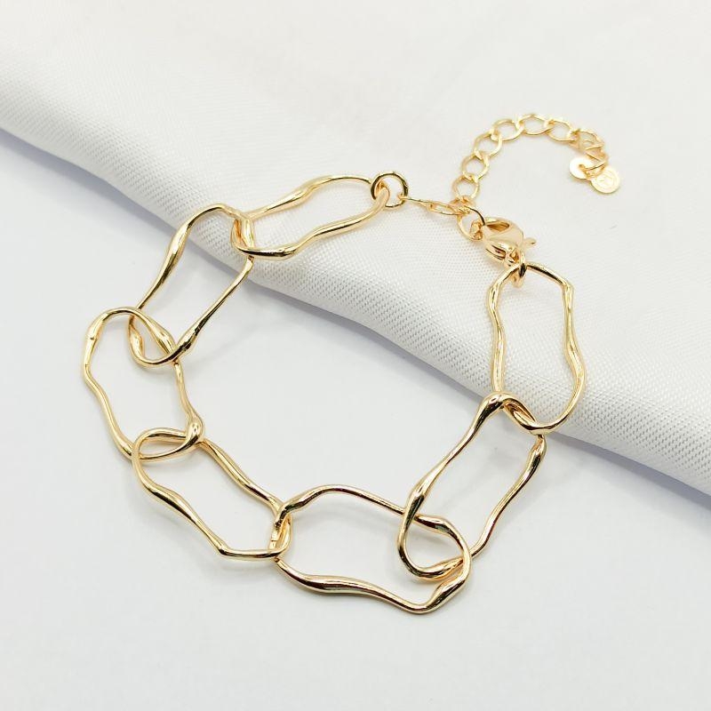 PULSEIRA DOURADA ELO ORGÂNICO