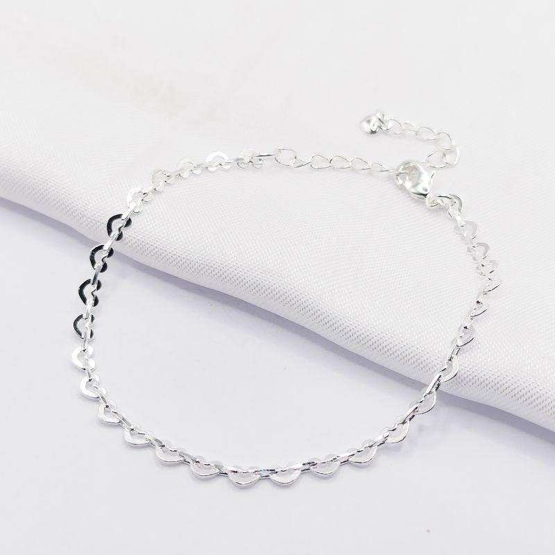 PULSEIRA PRATA ELO CORAÇÃO