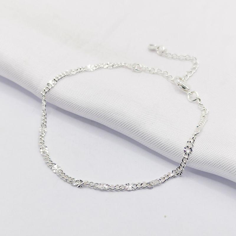 PULSEIRA PRATA ELO PLISSADO