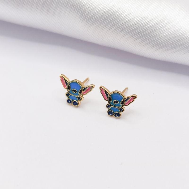 BRINCO DOURADO INFANTIL STITCH