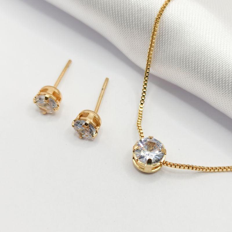 CONJUNTO DOURADO PONTO DE LUZ 45CM