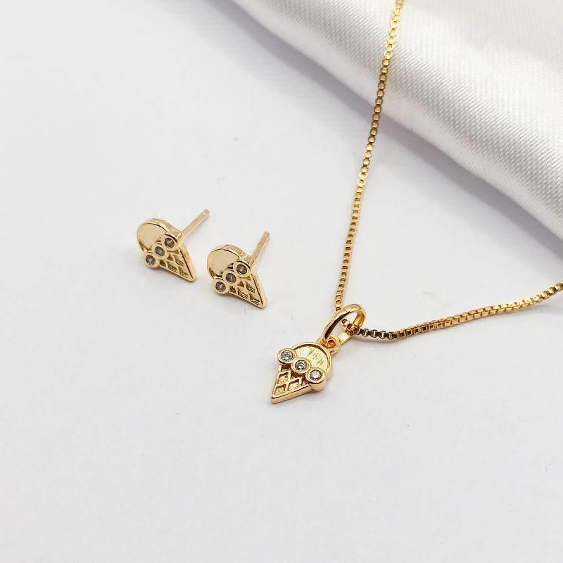 CONJUNTO DOURADO SORVETE