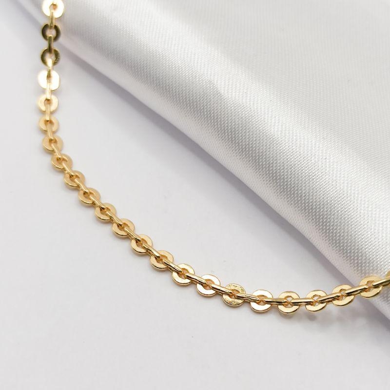 GARGANTILHA DOURADA CHOKER ELO CADEADINHO 35CM