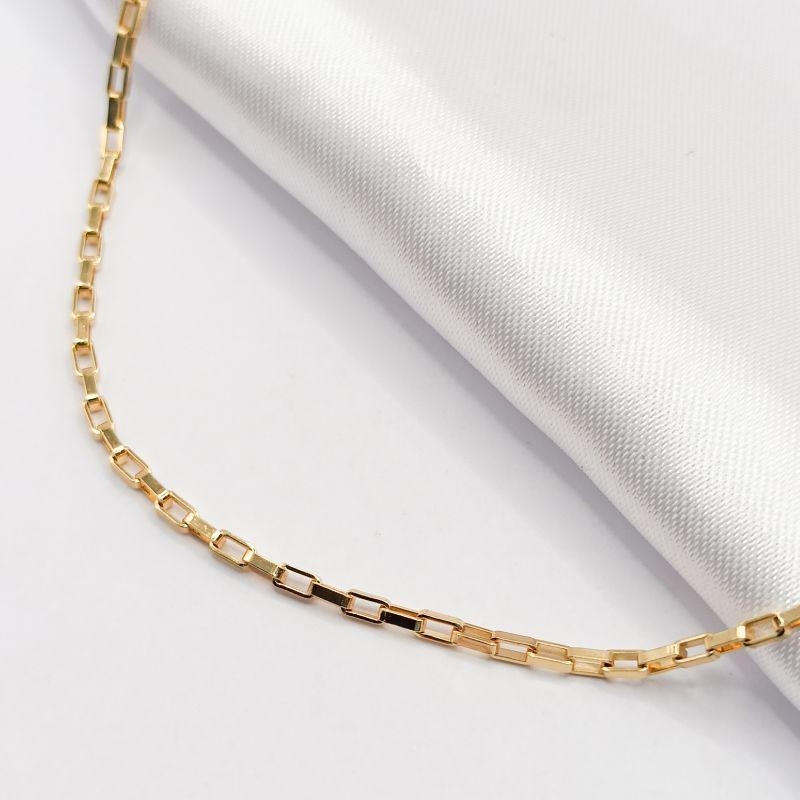 GARGANTILHA DOURADA CHOKER ELO CARTIER 35CM