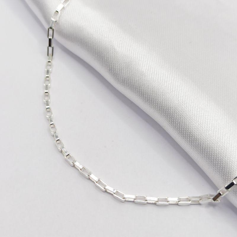 GARGANTILHA PRATA CHOKER ELO CARTIER 35CM
