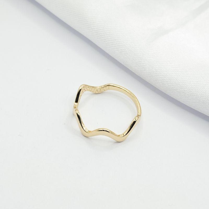 ANEL DOURADO ZIG ZAG