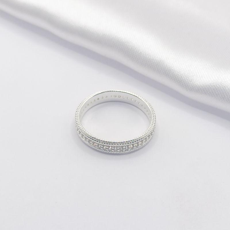 ANEL PRATA TRABALHADO COM ZIRCÔNIA