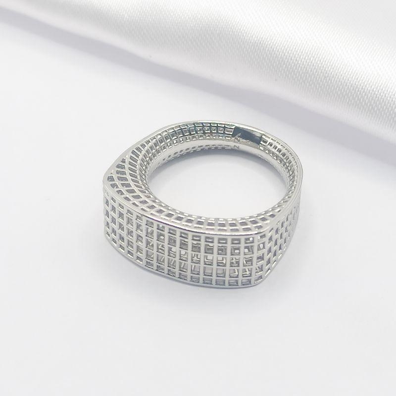 ANEL RÓDIO QUADRADO VAZADO