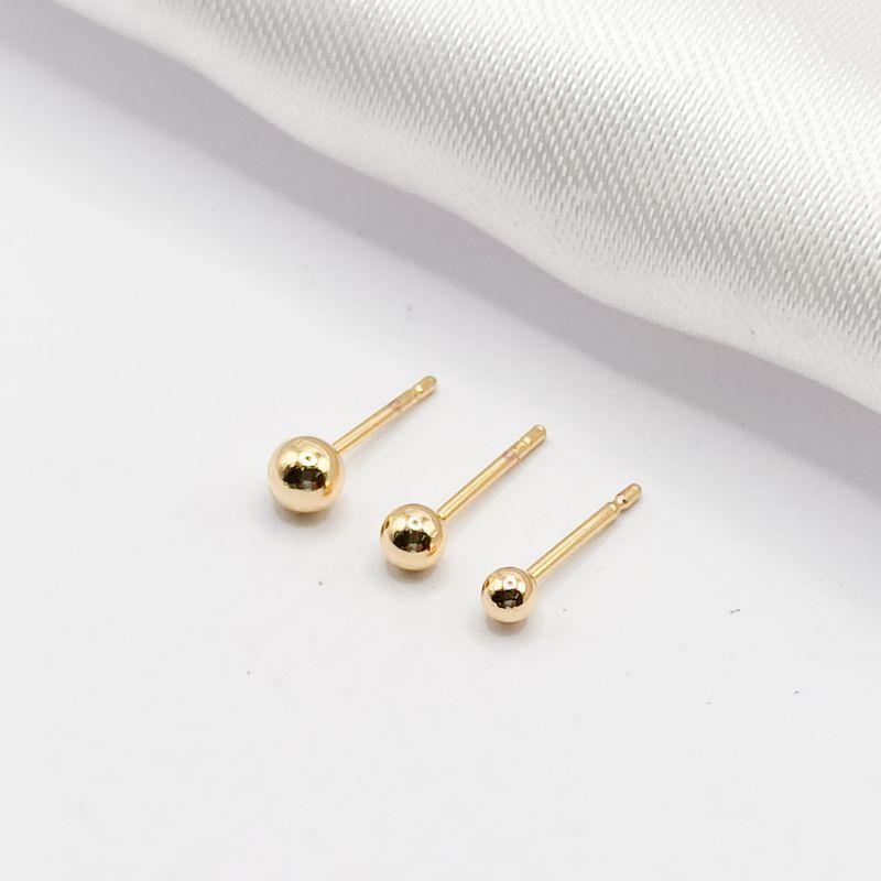 BRINCO DOURADO TRIO BOLINHA LISA