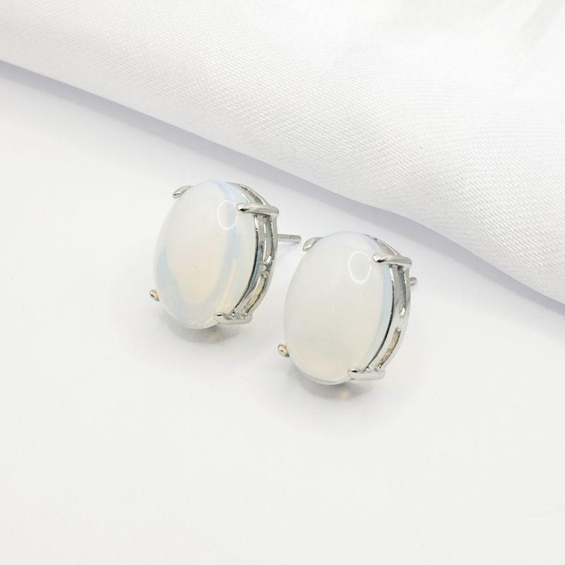 BRINCO RODIO PEDRA OVAL FURTA-COR