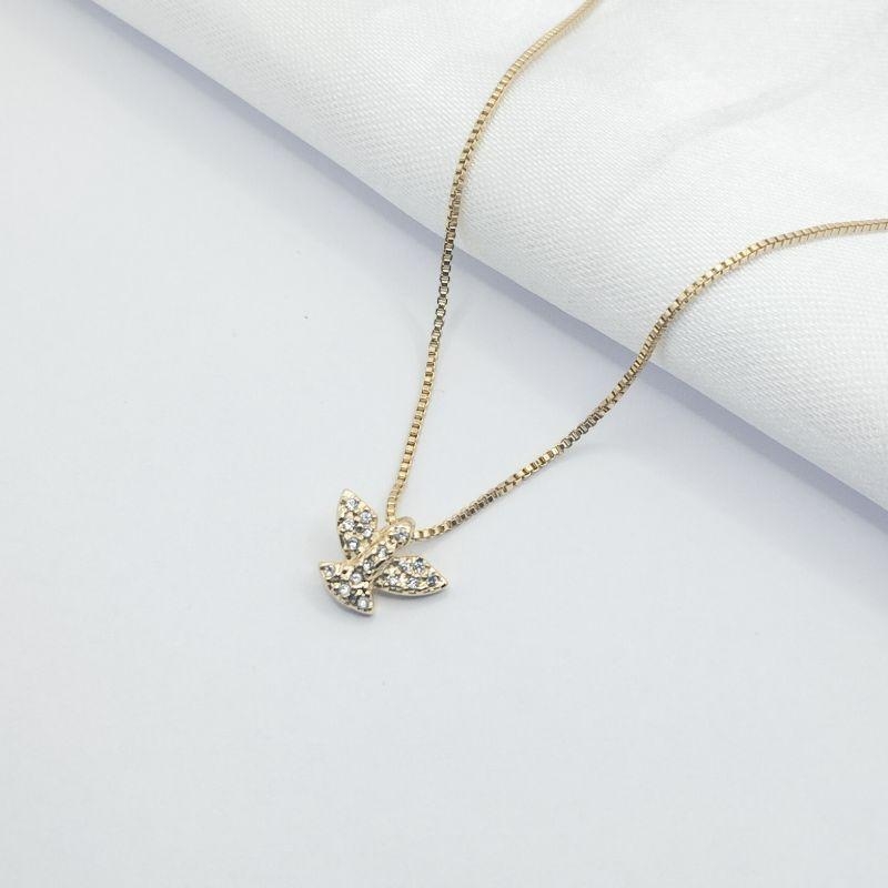 GARGANTILHA DOURADA ESPIRITO SANTO 45 CM