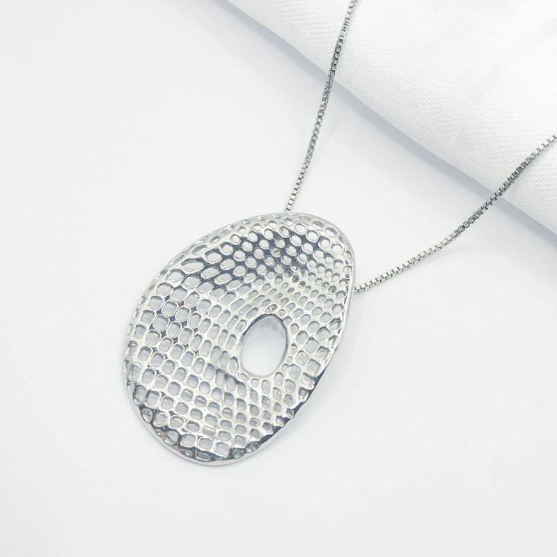 GARGANTILHA RODIO ORGÂNICA REDE ABERTURA CENTRAL45 CM