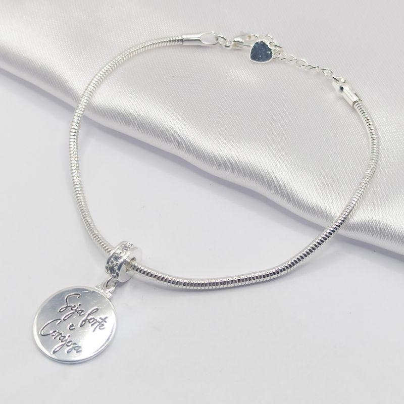 PULSEIRA PRATA MEDALHA 