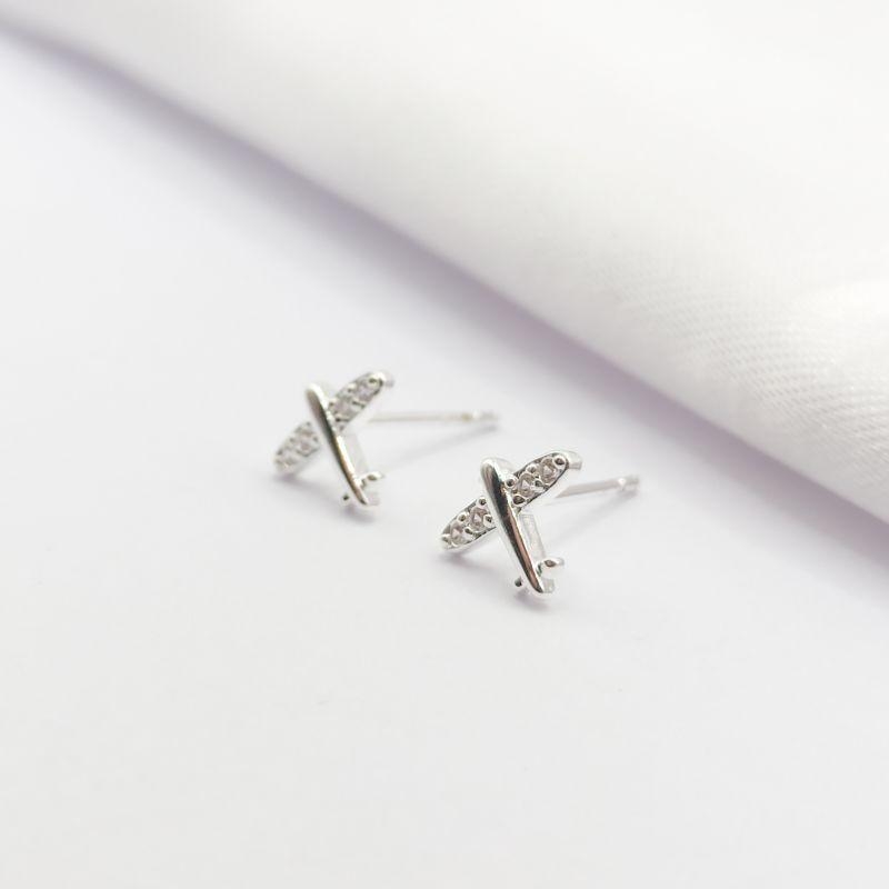 BRINCO PRATA AVIÃOZINHO