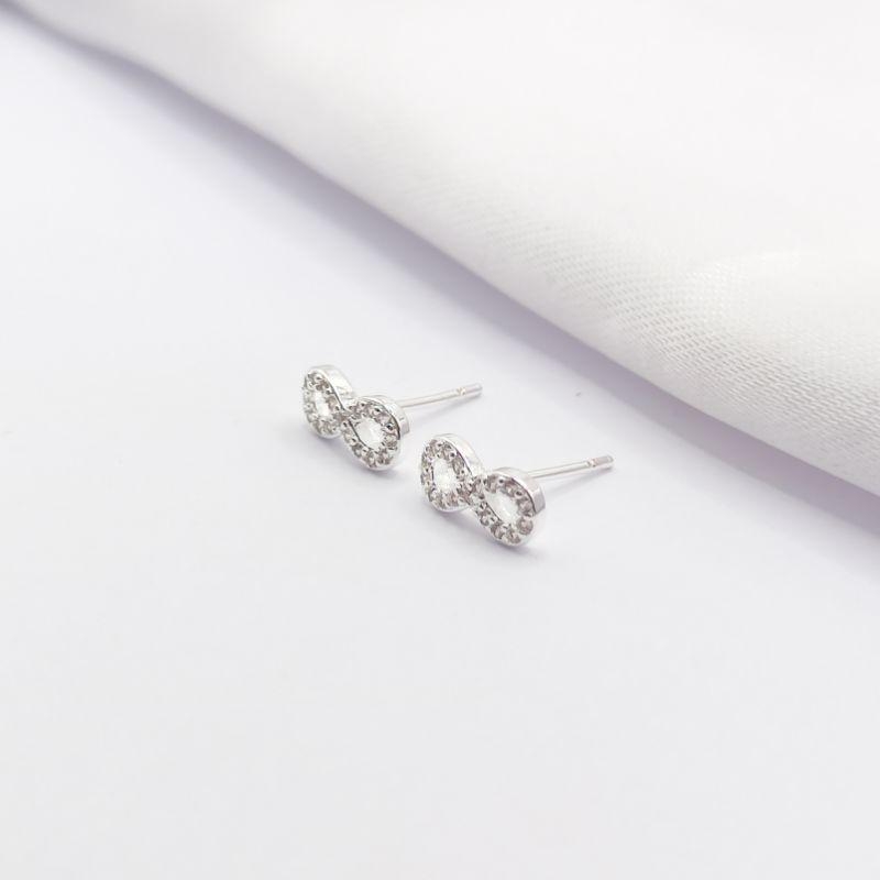 BRINCO PRATA INFINITO CRAVEJADO