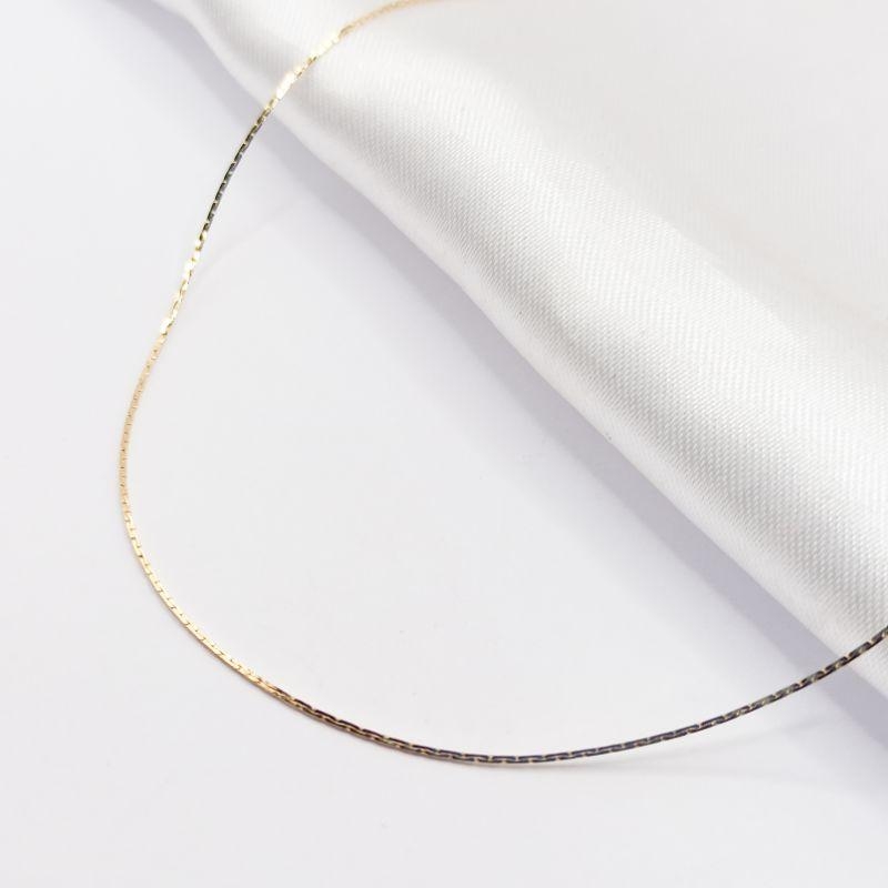 COLAR DOURADO CHOKER FITA FINA 40CM