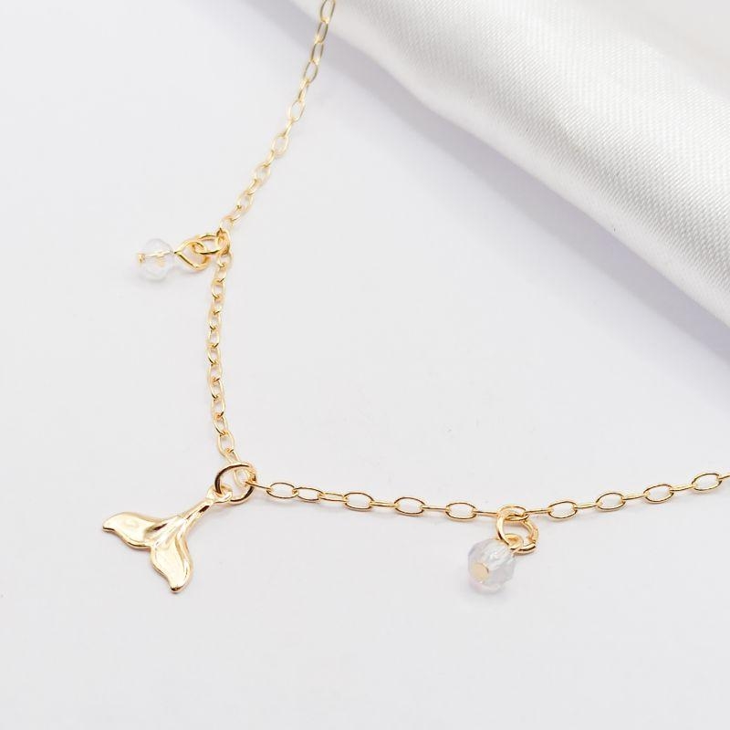 COLAR DOURADO CHOKER SEREIA E 2 MIÇANGAS 40CM