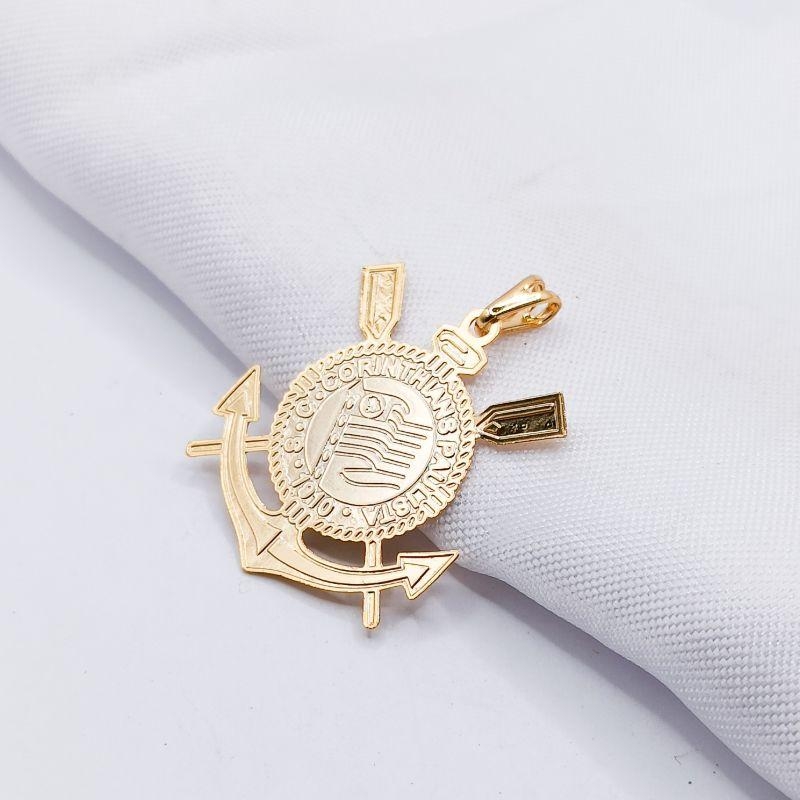 PINGENTE DOURADO TIME CORINTHIANS