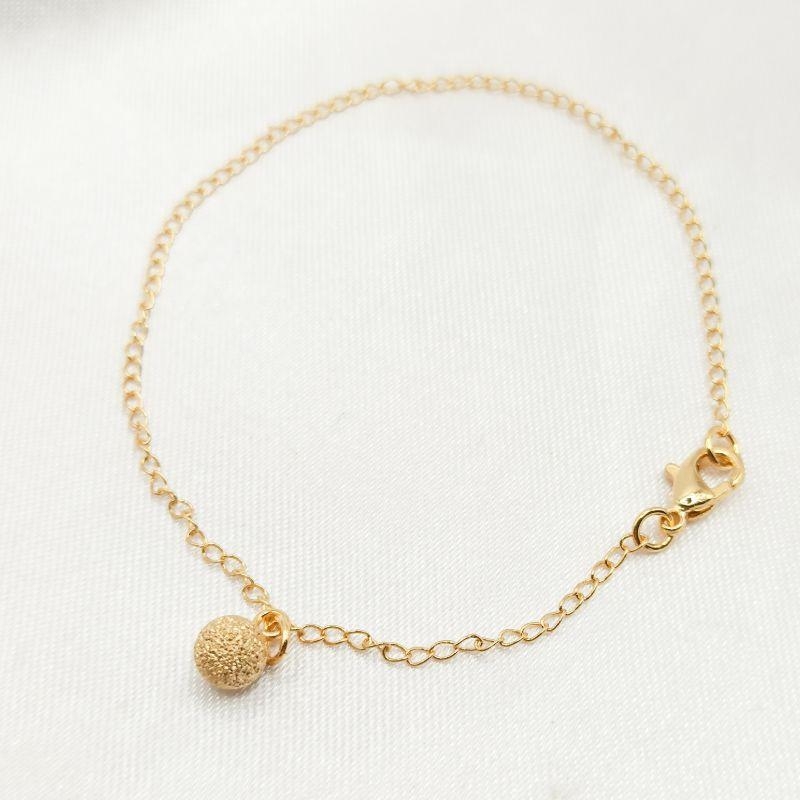 PULSEIRA DOURADA BOLA MACIÇA