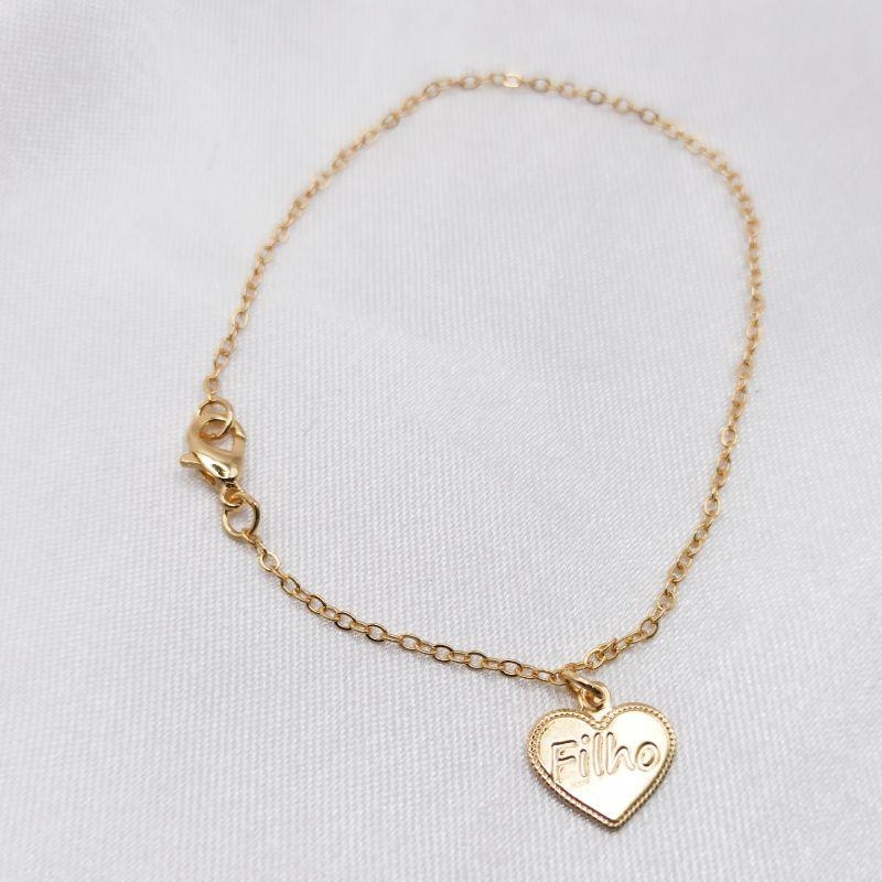 PULSEIRA DOURADA CORAÇÃO 